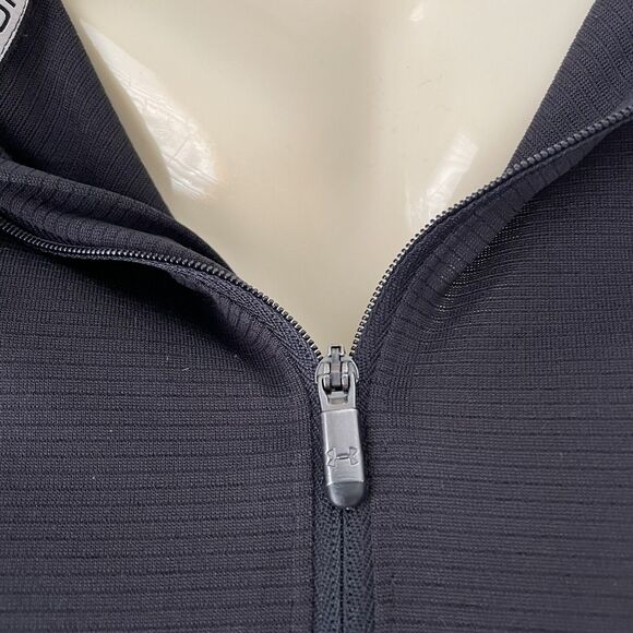 Under Armour Half Zip Pullover Black Active Running Womens Size X-Small - Picture 7 of 10